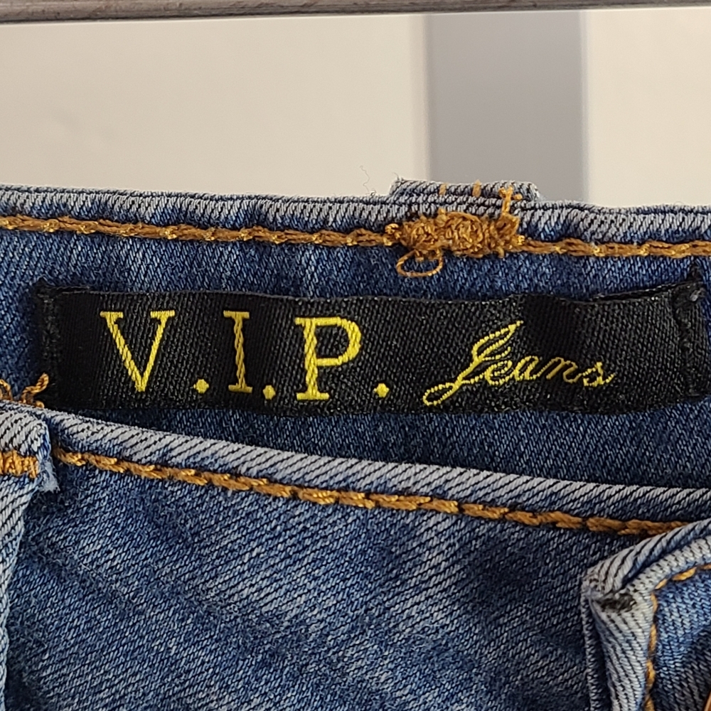 V.I.P. Jeans Women's Medium Wash Skinny Jean | 3/4 - Picture 2 of 9